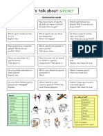 Unit 1.1 - Speaking Cue Card - Sport