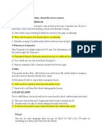 PARRT I For Each Question, Choose The Correct Answer. 1.football Club Message