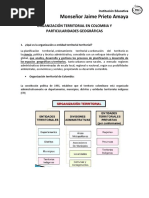 5to - Organización Territorial en Colombia y Particularidades Geográficas