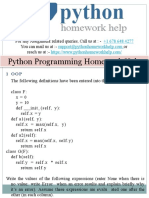 Python Programming Homework Help