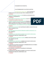 Cuestionario de Fundamentos de Estadistica