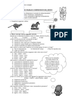 Guía de Trabajo Comprensión Del Medio