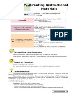 Creating Instructional Materials Learning Task