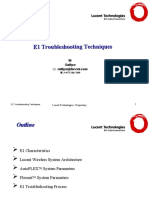 Troubleshooting E1