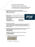 Chem Equilibrium Exercises