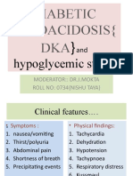 Diabetic Ketoacidosis (DKA: Hypoglycemic States