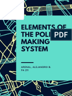 Elements of The Policy Making System