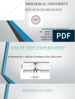 Department of Fluid Mechanics: Delhi Technological University