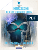 Infinities Rising: Genesys Character Cards