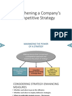 Strengthening A Company's Competitive Strategy