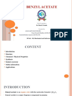 Benzyl Acetate: Adesh Anil Patil (21OIL201) Pooja Ramesh Khedkar (21OIL207) Santoshi Kishore Agrawal (21OIL215)