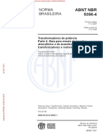 NBR 05356-4 - 2007 - Transformadores de Potencia - Guia para Ensaio de Impulso Atmosférico e de Manobra para Trasformador e Reatores