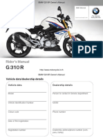 BMW G310R Owners Manual en