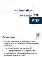 Word Formation: Other Strategies