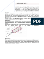 Cell Biology - Unit - 1