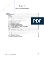 Chapter 11 - Contract Administration SCM Vol. 3, Revision 1 July 2010