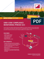 Grid Code Compliance Monitoring Pfm300-Gcc: Features