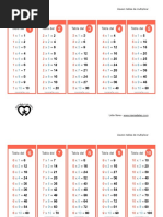 Llavero Tablas Multiplicar