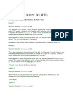 Sunni Beliefs