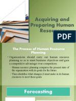 Acquiring and Preparing Human Resources