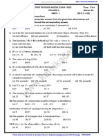 11TH Maths Model Question Paper (1ST Revision-2022)