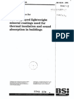 BS 8216 use of sprayed lightweight mineral coatings