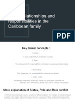 SLIDE On The Roles, Relationships and Responsibilities in The Caribbean Family