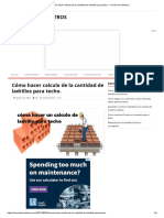 Cómo Hacer Calculo de La Cantidad de Ladrillos para Techo. - Rincón de Maestros