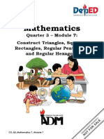 Mathematics: Quarter 3 - Module 7: Construct Triangles, Squares, Rectangles, Regular Pentagons, and Regular Hexagons