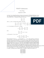 WOOT Combinatorics - Victor Wang - X 2013