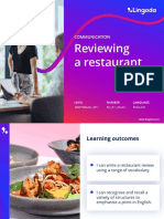 Reviewing A Restaurant