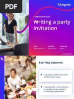 Writing A Party Invitation