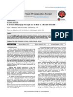 The Open Orthopaedics Journal: A Review of Handgrip Strength and Its Role As A Herald of Health