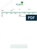 NCB Transfer: Company Name Date User Name