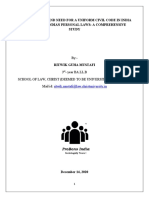 707 - RITWIK GUHA MUSTAFI - Uniform Civil Code Vis-A-Vis Personal Laws in India