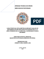 Caracteristicas Cefalometricas Mediante Analisis de Macnamara Estudio Realizado en Pacientes de 6