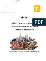 ARTS7 Q3 M2 Characteristics of Arts and Crafts in Mindanao v4