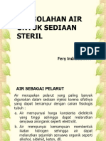 Pengolahan Air Untuk Sediaan Steril