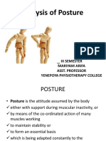 Analysis of Posture - 3rd Sem PDF