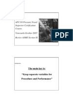 Asme Ix Presentation Summary Oct 2007