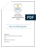 Reservoir Fluid Properties: Soran University Faculty of Engineering Petroleum Engineering Department 2 Stage