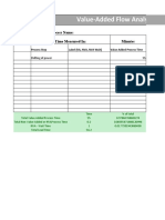 Value-Added Flow Analysis: Process Name: Date: Time Measured In: Minutes