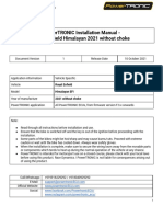 Powertronic Installation Manual - Royal Enfield Himalayan 2021 Without Choke