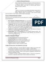 Module 3 - Analysis of Financial Statements