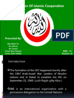 Organization of Islamic Conference (Oic)