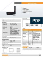 Multifunction Meter MFM391: Features