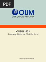 OUMH1603 Learning Skills For 21st Century - Capr20