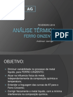 Análise Térmica - Versão I - Ferro Cinzento