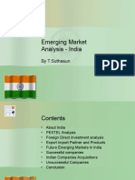 Emerging Market Analysis - India: by T.Suthasun