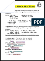 Ch-8:-Redox Reactions: (Pottasium Ferricinite) (Pottasium Ferrocinite)